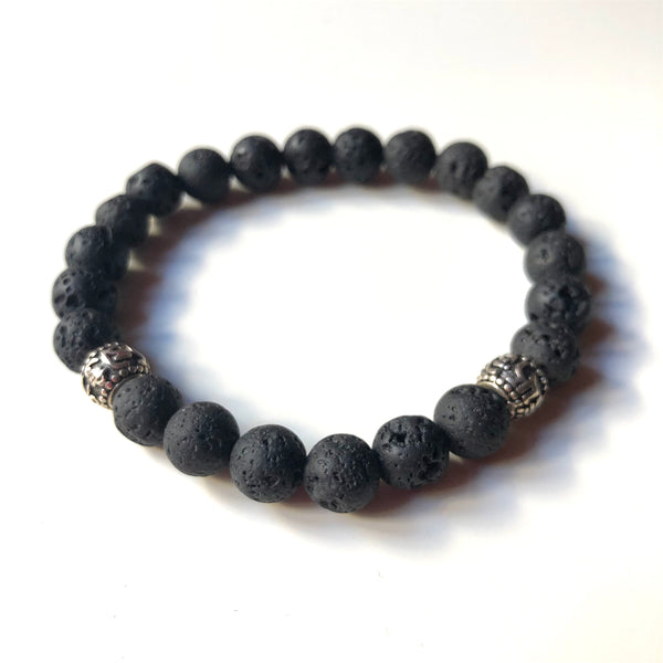 Lavastone Mala Bracelet, Wrist Mala Beads, Yoga Bracelet, Mala Bracelet