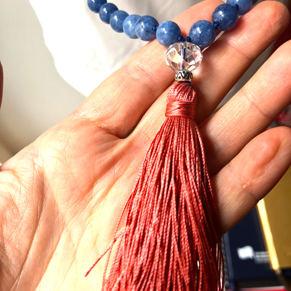 Jade Mala Beads, Clove, 108 Mala, Mala Necklace, Knotted Necklace, Yoga Jewelry, Meditation Beads