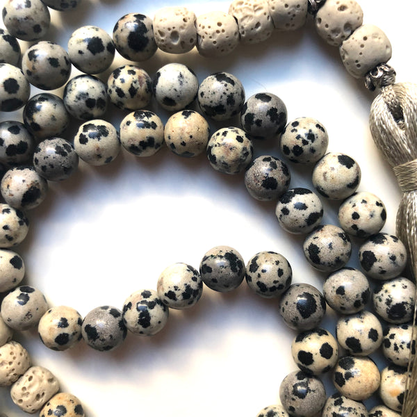 Lavastone Mala Beads, 108 Mala, Jasper Mala Necklace, Yoga Jewelry, Meditation Beads