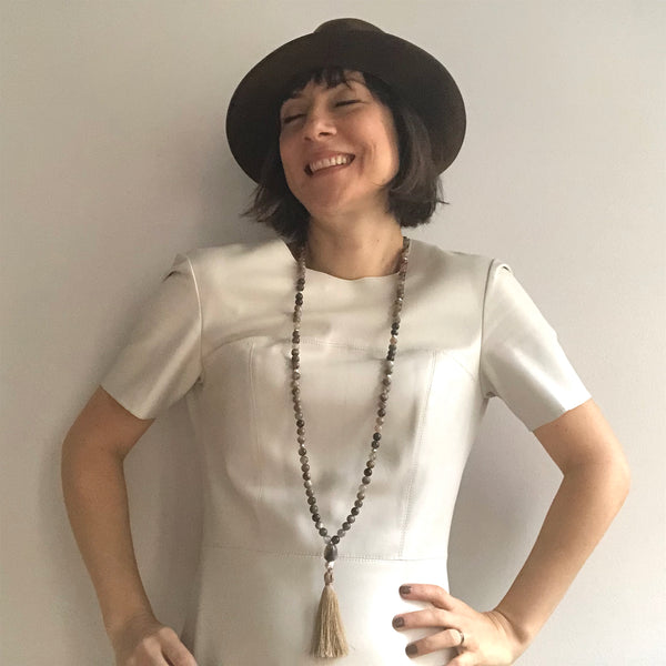 Moonstone Mala Beads, Amethyst Mala Necklace, 108 Mala, Yoga Jewelry, Meditation Beads