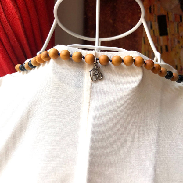 Blue Tiger's Eye Mala Beads, 108 Mala, Tassel Necklace, Yoga Jewelry, Meditation Beads