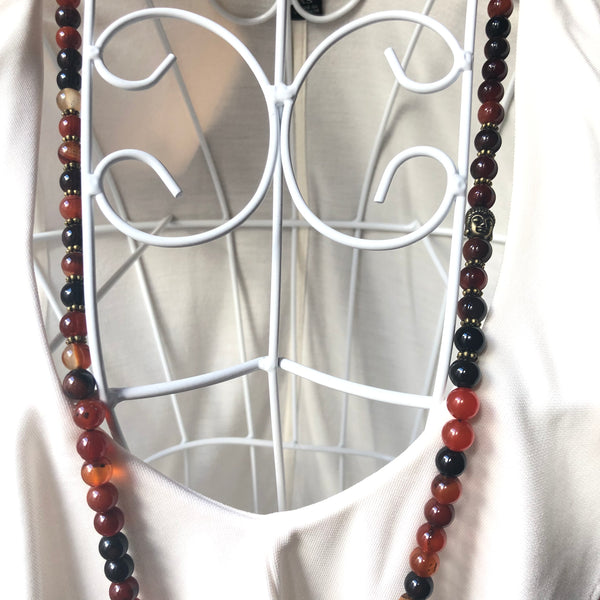 Agate Mala Beads, 108 Mala, Mala Necklace, Tassel Necklace, Yoga Jewelry