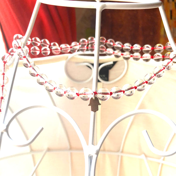 Crystal Quartz Mala Beads, 108 Mala, Mala Necklace, Yoga Jewelry, Self Love