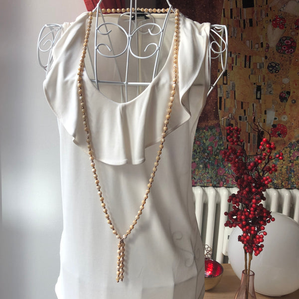 Mother of Pearl Mala Beads, 108 Mala, Mala Necklace, Yoga Jewelry, Karma Beads, Meditation Beads