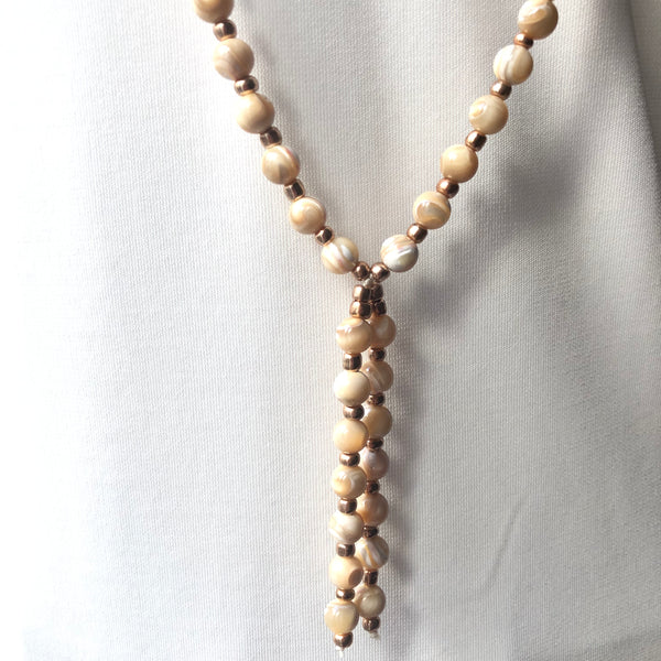 Mother of Pearl Mala Beads, 108 Mala, Mala Necklace, Yoga Jewelry, Karma Beads, Meditation Beads