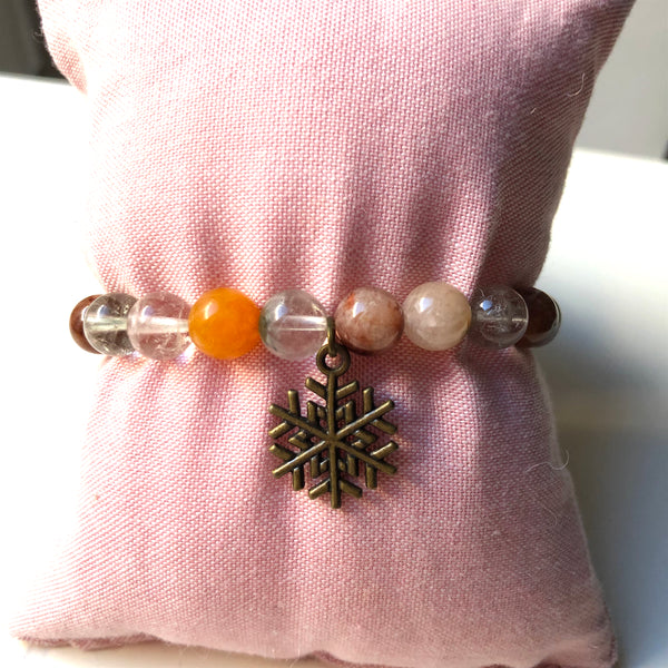 Quartz Mala Bracelet, Wrist Mala Beads, Yoga Bracelet, Mala Bracelet, Yoga Jewelry, Self-Love, Spiritual Jewelry, Yoga Schmuck, Boho, Chakra