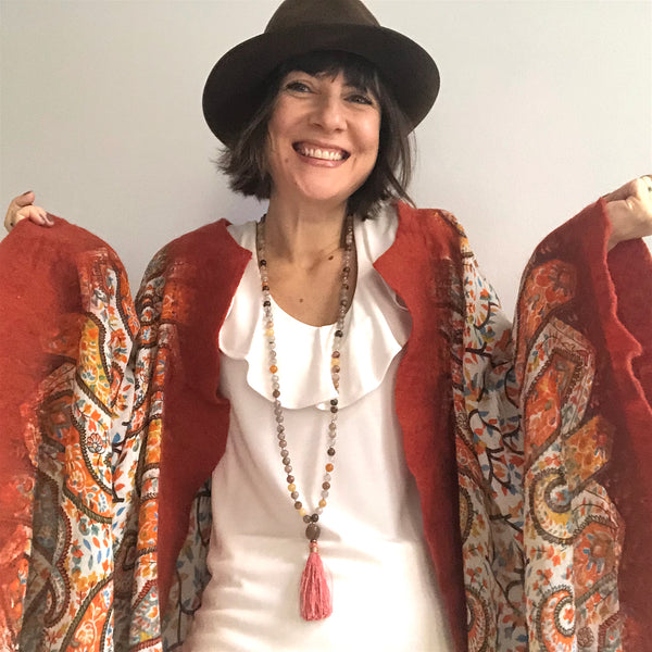 Quartz Mala Beads, 108 Mala, Mala Necklace, Mala Kette, Moonstone Yoga Jewelry, Self Love