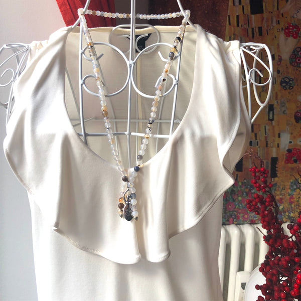 Sardonyx Mala Beads, Venus Goddess, 108 Mala, Mala Necklace, Yoga Jewelry, Meditation Beads