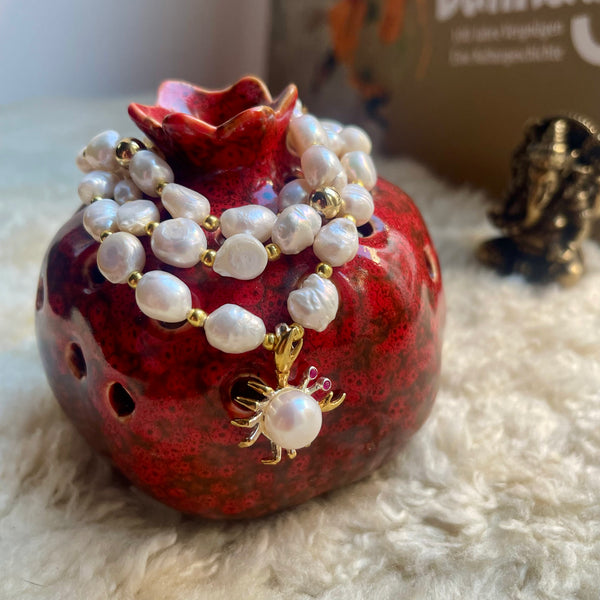 Sacred Tides: Pearl, Coral, Crab Charm