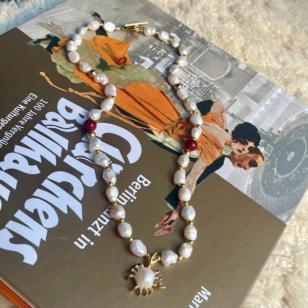 Sacred Tides: Pearl, Coral, Crab Charm