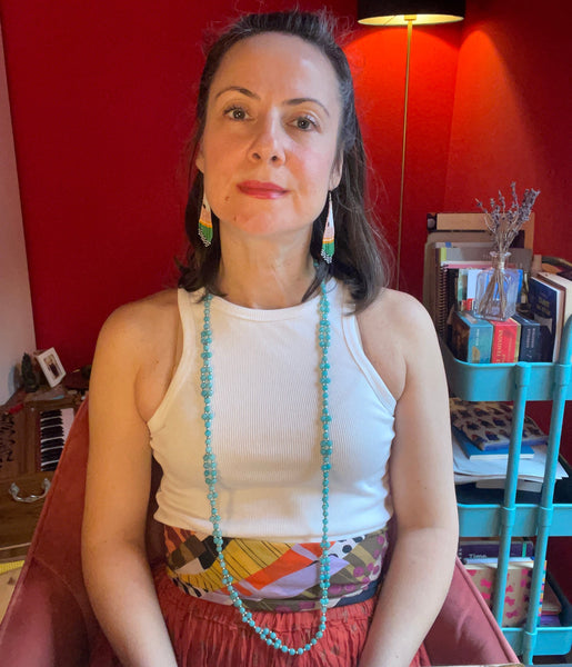 Tantric Mala Necklace: Amazonite 6 mm