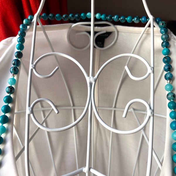 Turquoise Mala Beads, Amazonite Yoga Necklace, Jade 108 Mala Beads, Mala Kette