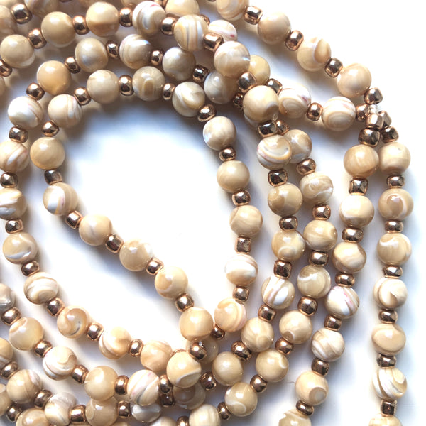 Mother of Pearl Mala Beads, 108 Mala, Mala Necklace, Yoga Jewelry, Karma Beads, Meditation Beads