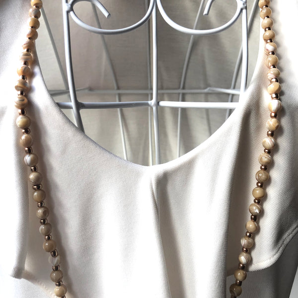 Mother of Pearl Mala Beads, 108 Mala, Mala Necklace, Yoga Jewelry, Karma Beads, Meditation Beads