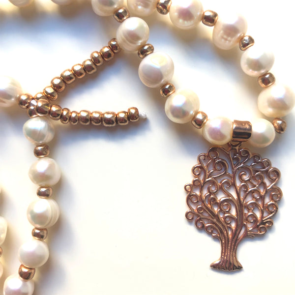 Pearl Mala Beads, 54 Mala, Mala Necklace, Yoga Jewelry, Meditation Beads