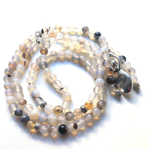 Sardonyx Mala Beads, Venus Goddess, 108 Mala, Mala Necklace, Yoga Jewelry, Meditation Beads